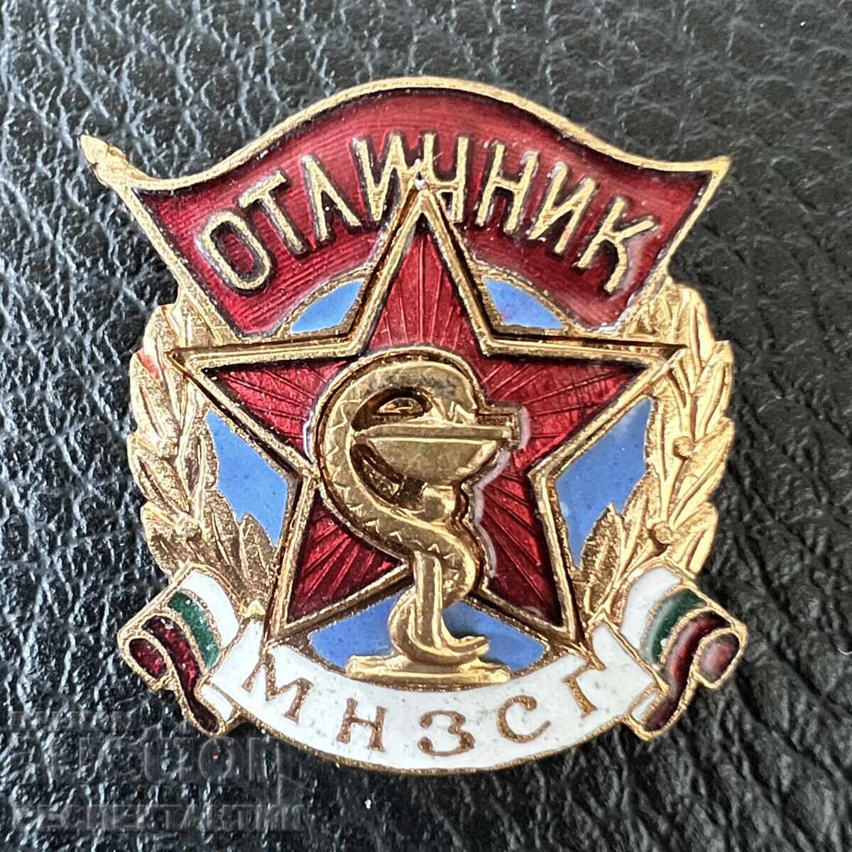 RARE BADGE PIN EXCELLENT WORKER OF THE MNZSG