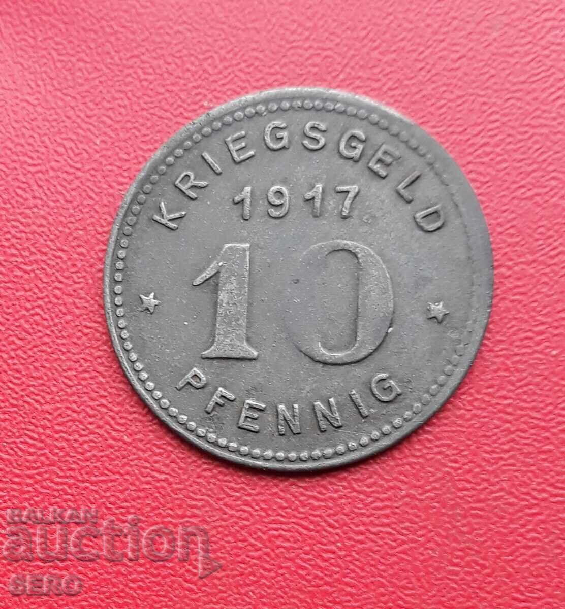Германия-С.Рейн-Вестфалия-Витен-10 пфенига 1917