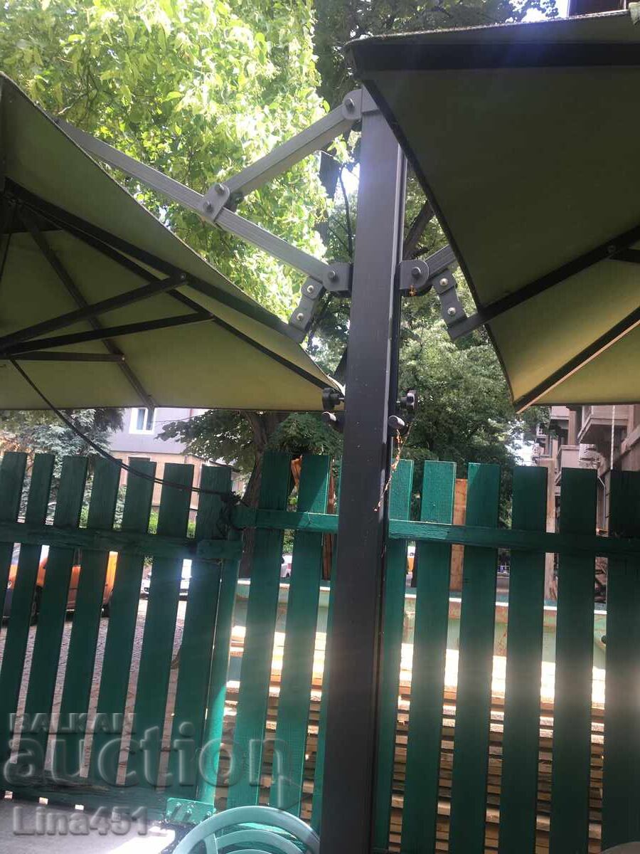 Double solid garden umbrella with price € 260.00 | 508.52 BGN