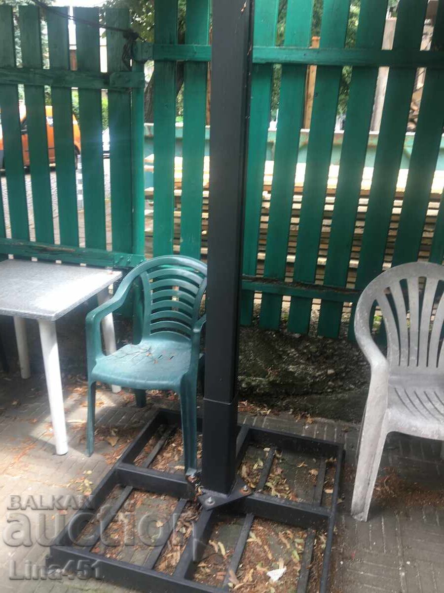 Delivery of Double solid garden umbrella