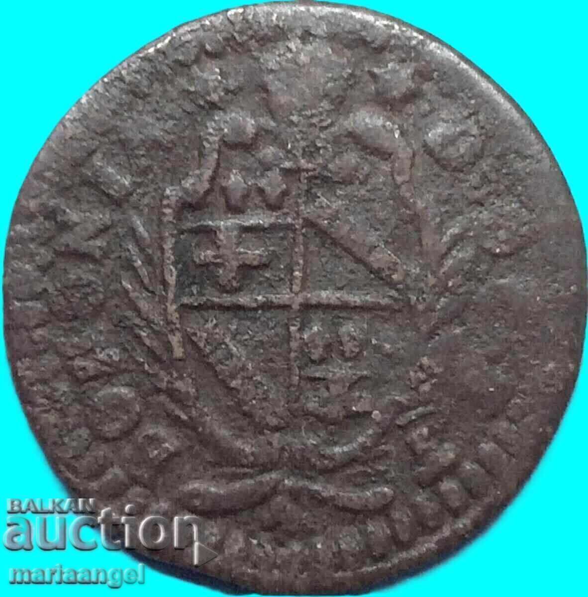 Мецо болонино 1714 Ватикан Климент XI (1700-1721) 28mm Лъв - 6 Мецо болонино 1714 Ватикан Климент XI (1700-1721) 28mm Лъв - 6