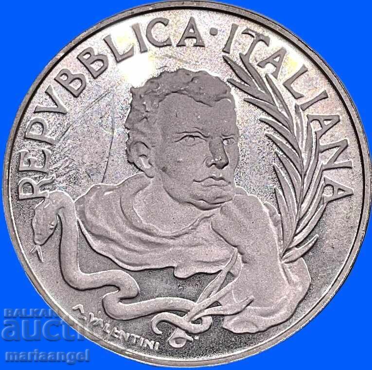 500 Λίρες 1989 Ιταλία UNC PROOF Καμπανέλλα ασήμι - 7