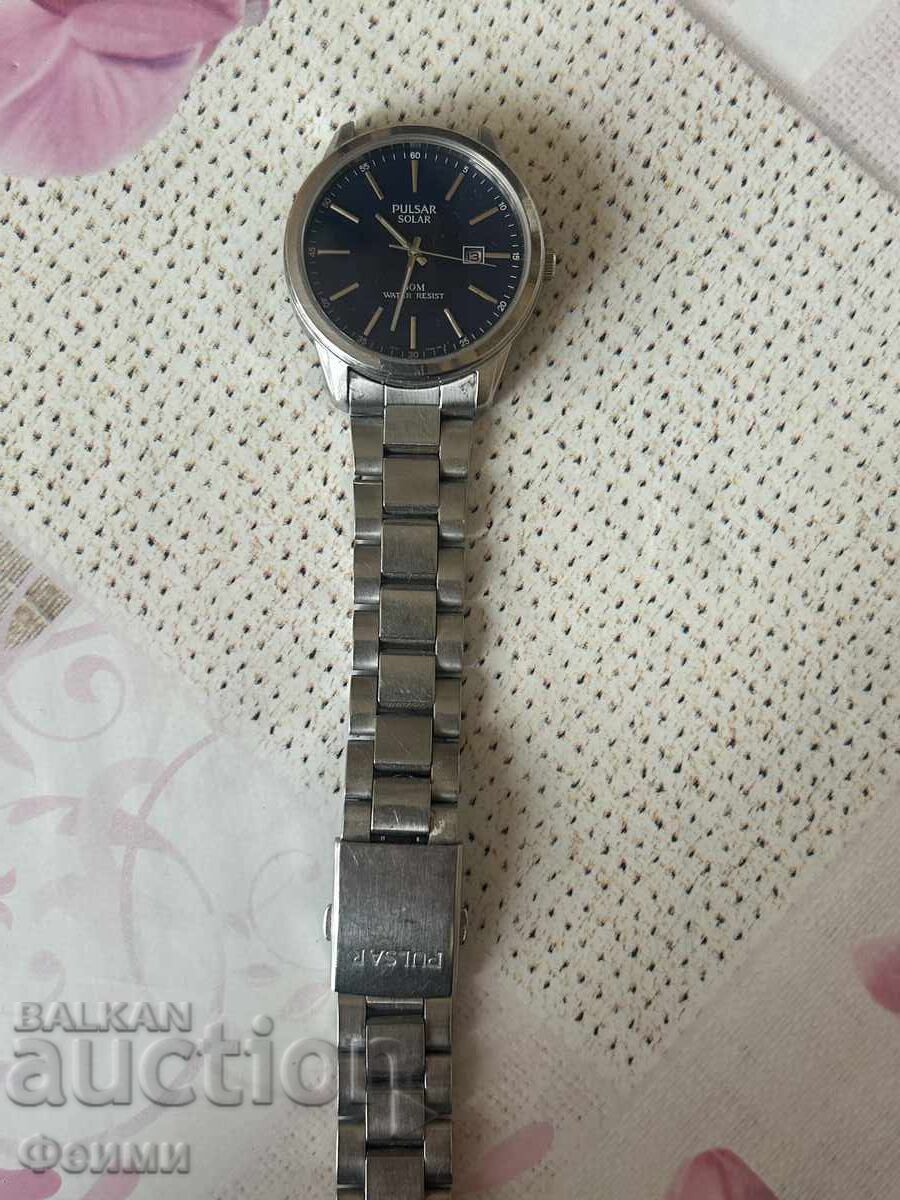 Pulsar solar wristwatch with price € 40.00 | 78.23 BGN
