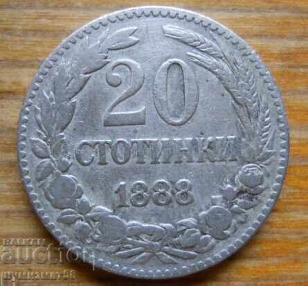 20 stotinki 1888 g. - Bulgaria