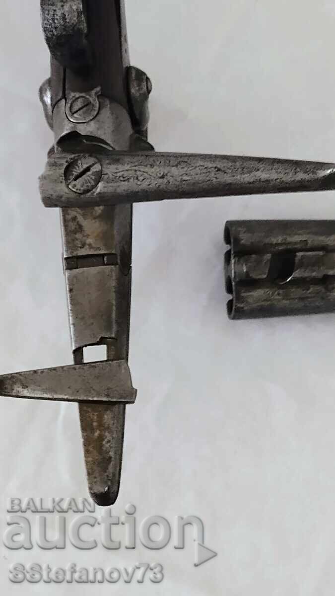 Pușcă de vânătoare franceză veche cu două țevi "Saint-Étienne" - secolul al XIX-lea - 7