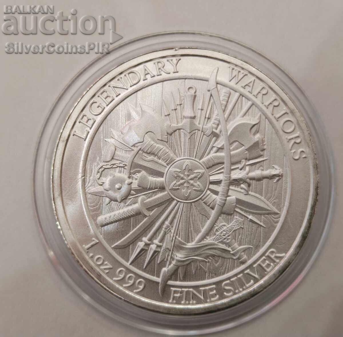 Licitație Argint 1 oz Iulius Cezar 2025 Războinici Legendari