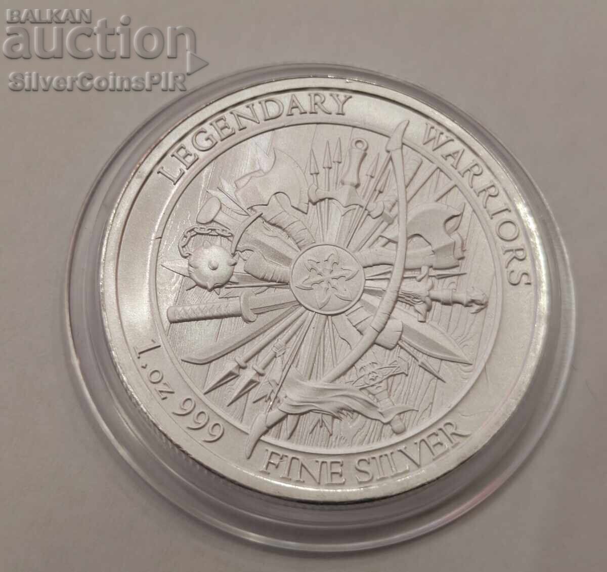 Livrarea Argint 1 oz Iulius Cezar 2025 Războinici Legendari