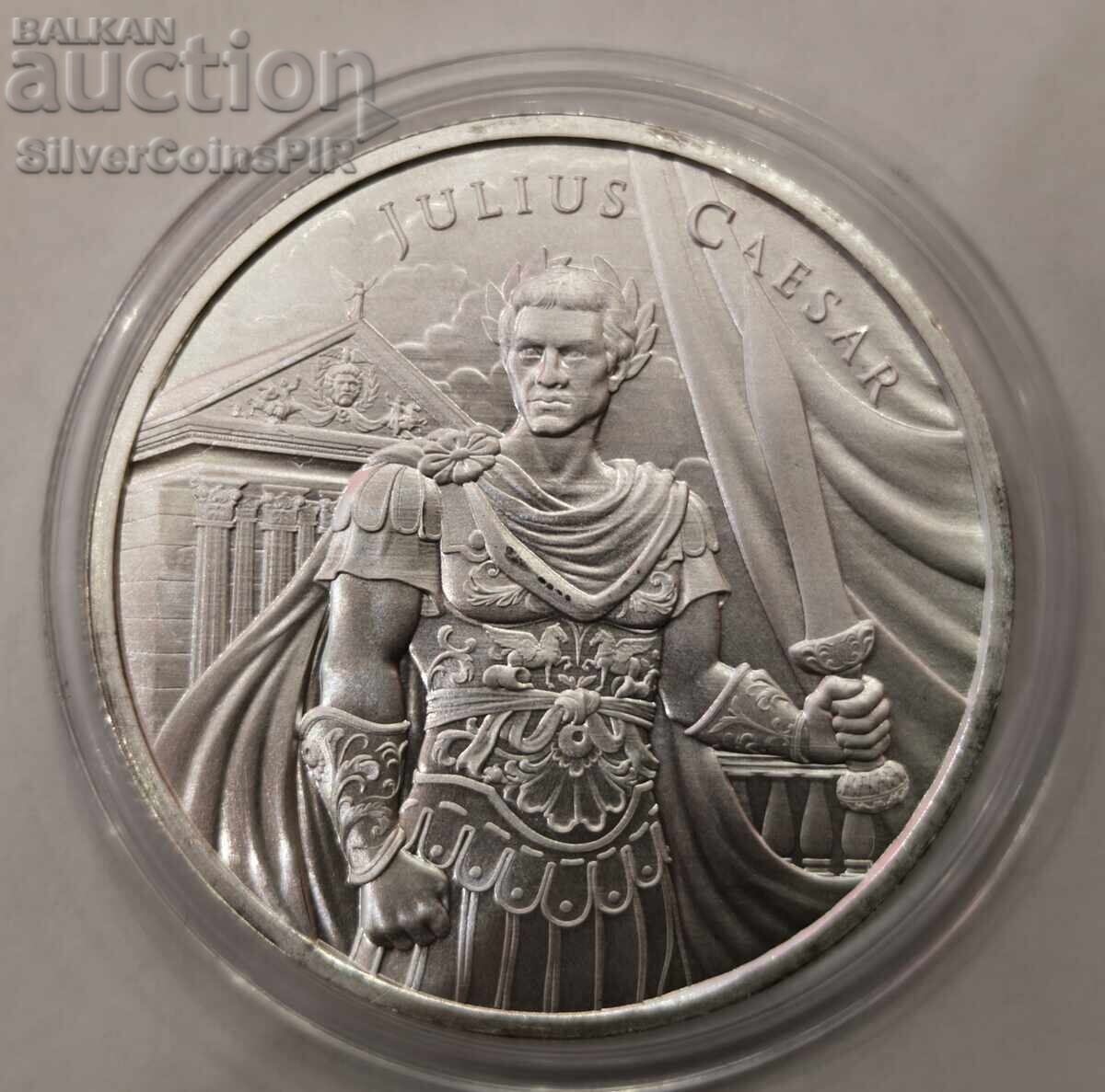 Argint 1 oz Iulius Cezar 2025 Războinici Legendari