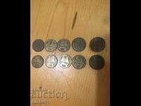 Lot of 5 stotinki 1974 Bulgaria