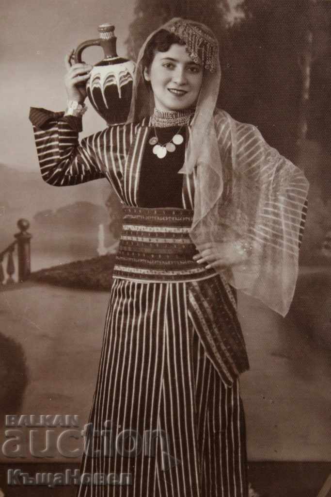 Auction  1920s Armenian folk costume, jug, jewelry, headscarf, photo