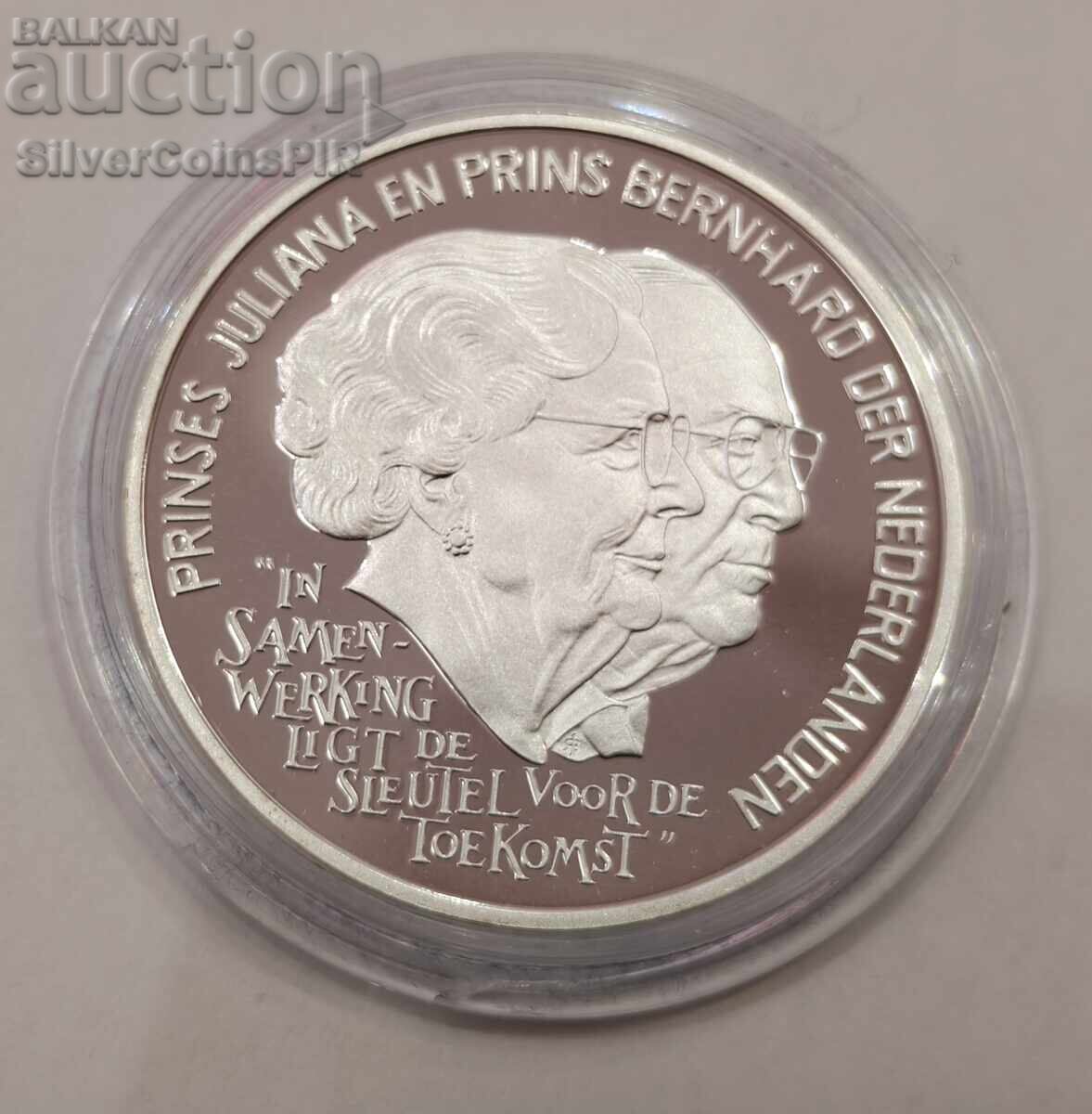 Argint 25 Ecu Juliana și Bernhard 1994 Olanda cu preț € 0.01 | 0.02 BGN