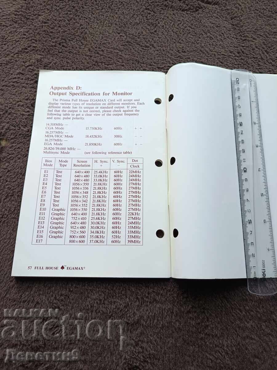 Livrarea Card Prisma EGAMAX 860 - Manual de utilizare 1987 Livrarea Card Prisma EGAMAX 860 - Manual de utilizare 1987