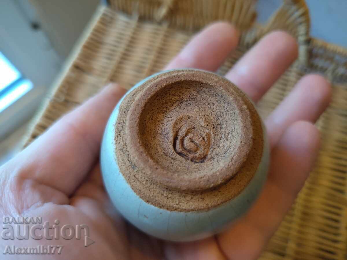 Licitație Ceașcă japoneză de sake din ceramică - Hagi guinomi - Japonia