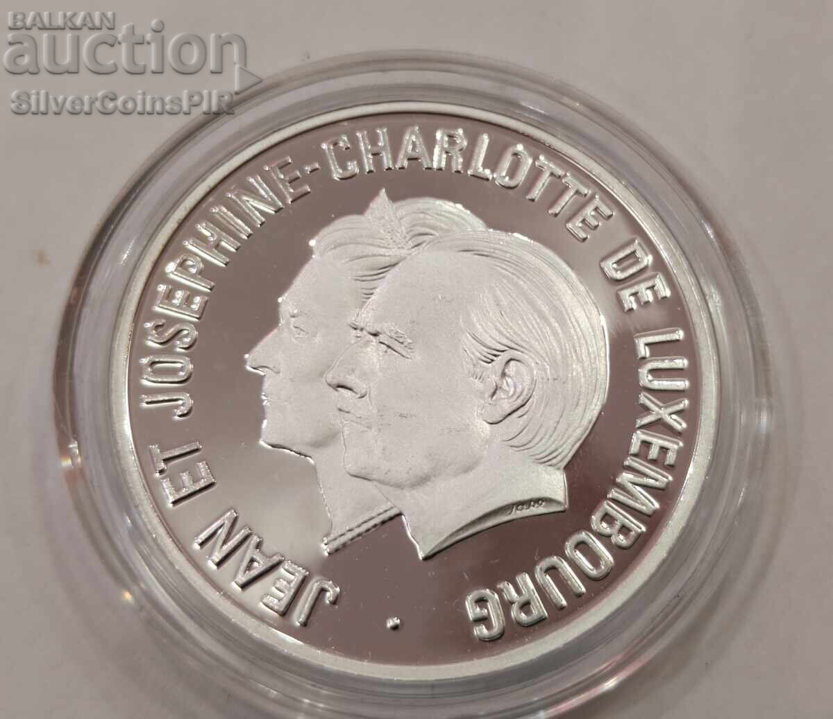 Argint 25 ECU Jan și Joséphine 1995 Luxemburg cu preț € 0.01 | 0.02 BGN