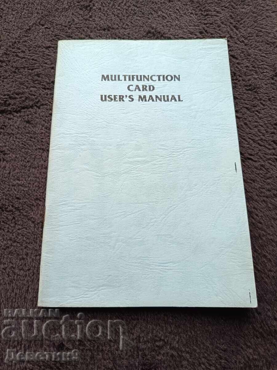 MF-100 Card - user's manual 1984-89 MF-100 Card - user's manual 1984-89