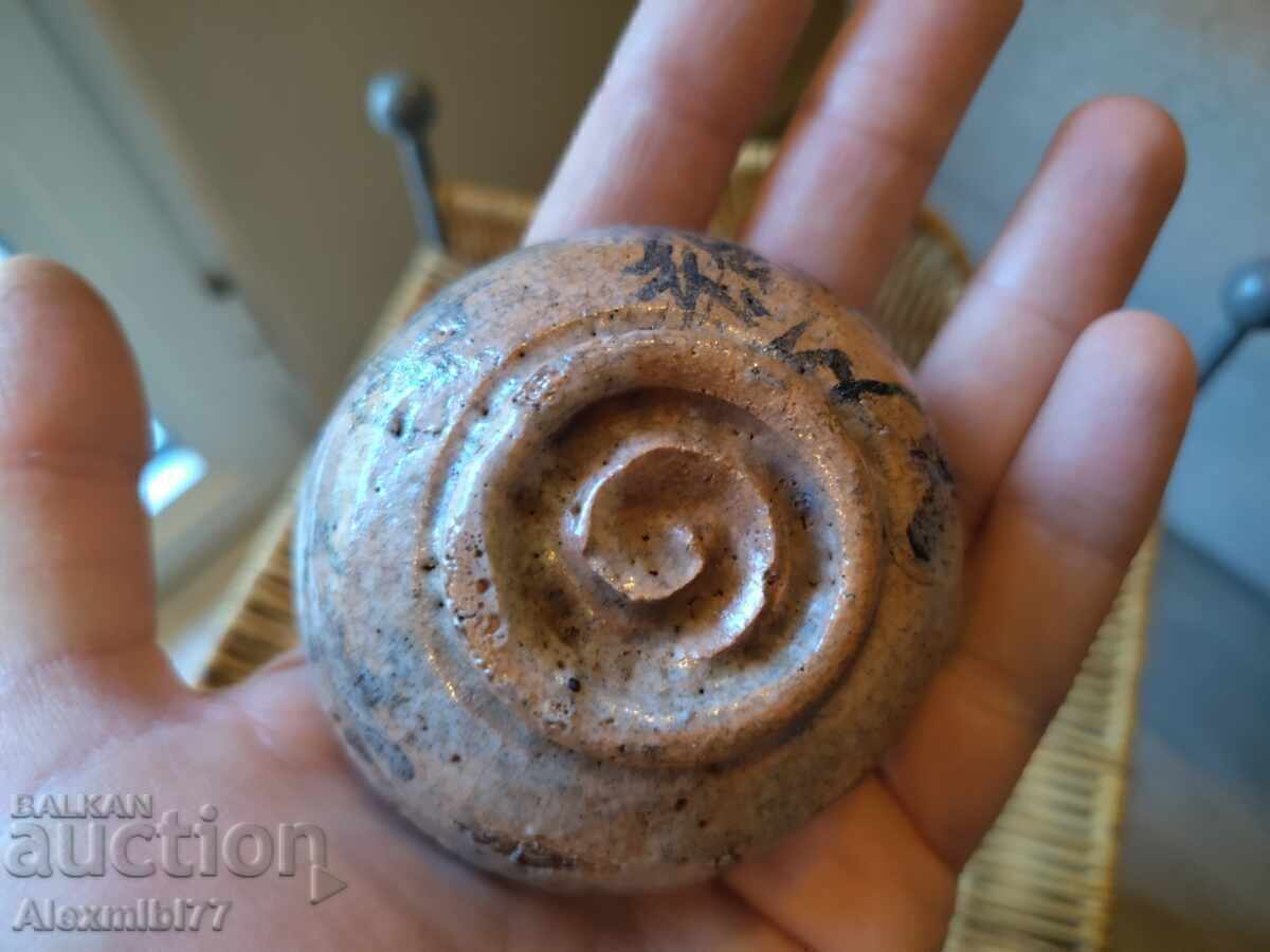Licitație Ceașcă japoneză de sake din ceramică - Hagi guinomi - Japonia