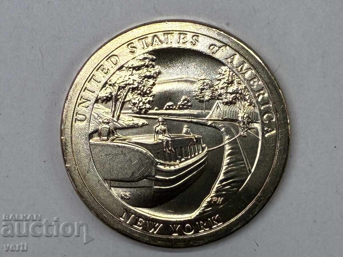 САЩ 1 долар 2021 P - Ню Йорк. САЩ 1 долар 2021 P - Ню Йорк.