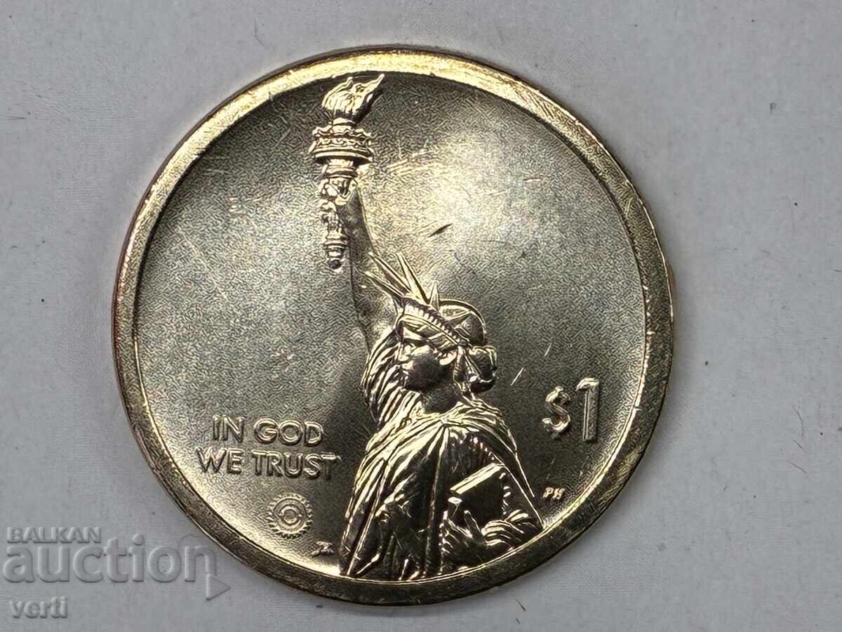 ΗΠΑ 1 δολάριο 2022 P - Βερμόντ. Σνόουμπορντ με τιμή € 5.00 | 9.78 BGN
