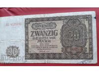 Τραπεζογραμμάτιο-Γερμανία-ΓΛΔ-20 μάρκα 1948