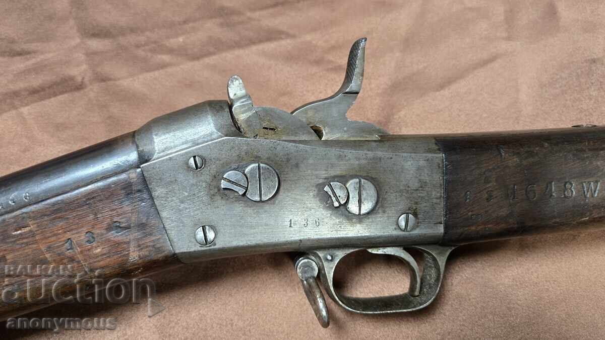 Auction  Remington Rolling Block rifle in perfect condition Sweden