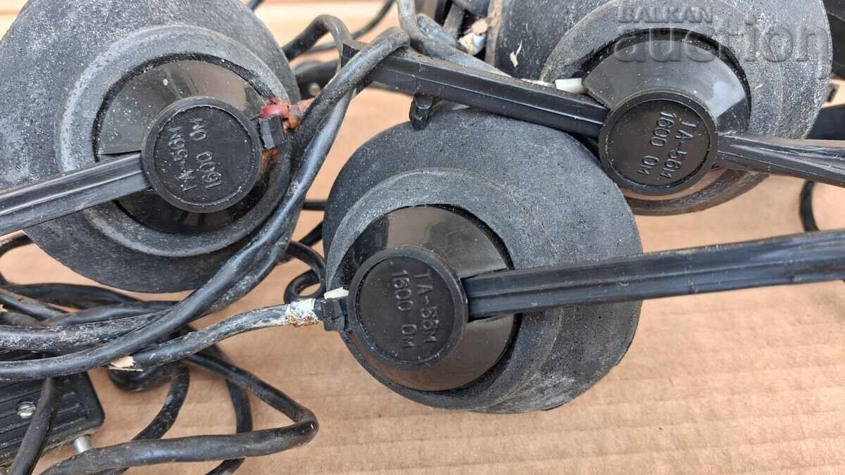 ΜΗ ΛΕΙΤΟΥΡΓΙΚΑ ακουστικά ΤΑ-56Μ 1600 ohm ΠΑΡΤΙΔΑ 4 τεμαχίων - 5