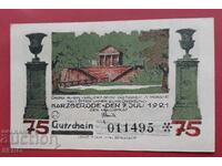 Banknote-Germany-Saxony-Alexisbad-75 Pfennig 1921