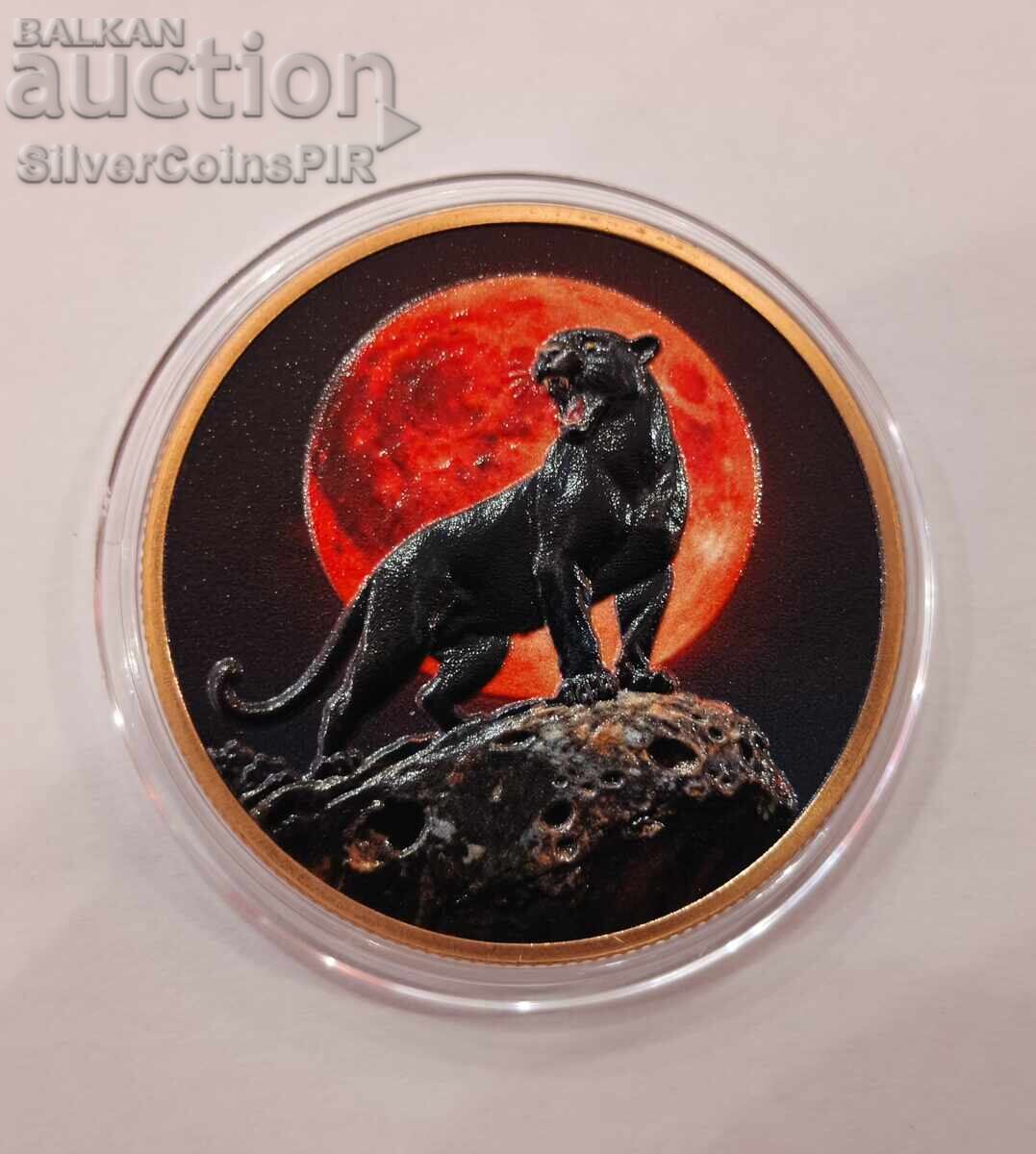 Мед 1 oz Черна Пантера Раунд Диви Животни с цена € 0.01 | 0.02 лв.