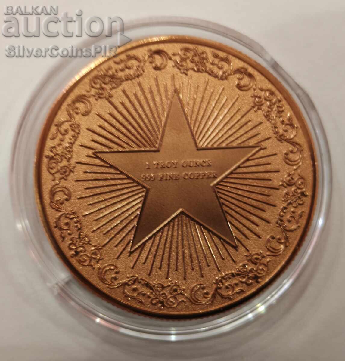 Аукцион Мед 1 oz Черна Пантера Раунд Диви Животни