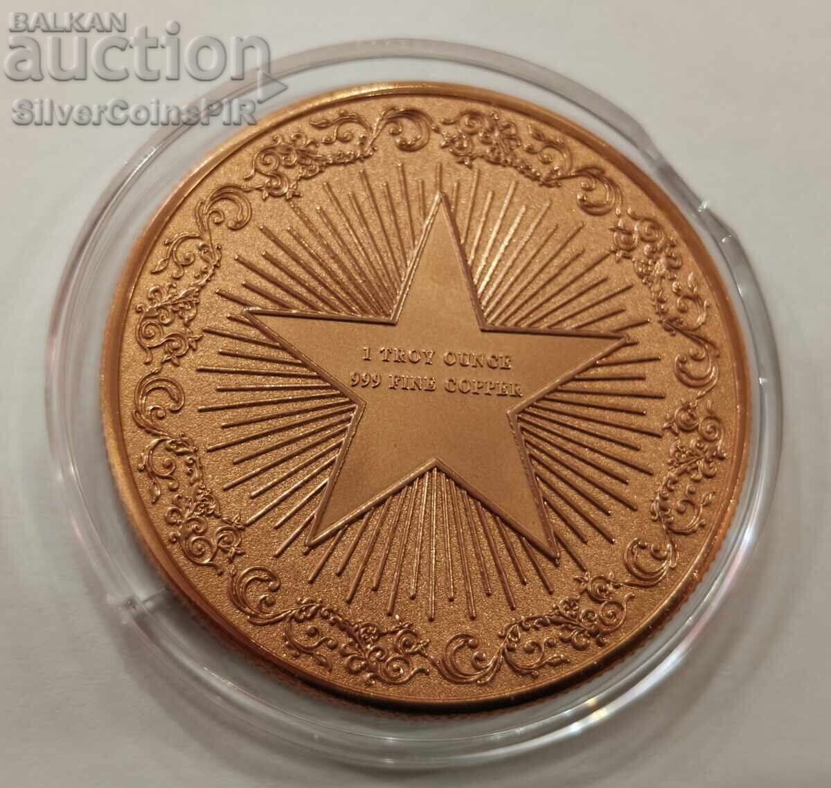 Доставка на Мед 1 oz Черна Пантера Раунд Диви Животни