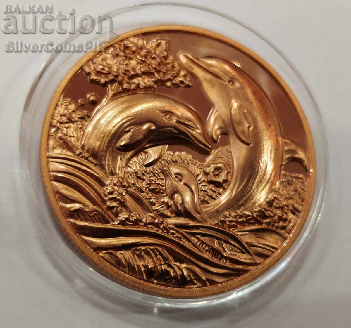 Monedă 1 oz Delfini Round Animale Sălbatice cu preț € 0.01 | 0.02 BGN