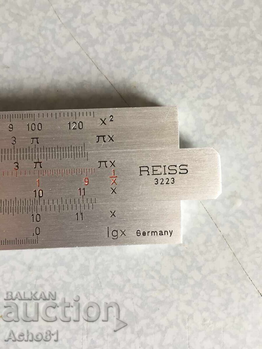Licitație Regulă de calcul metalică de colecție Reiss Progress 3223
