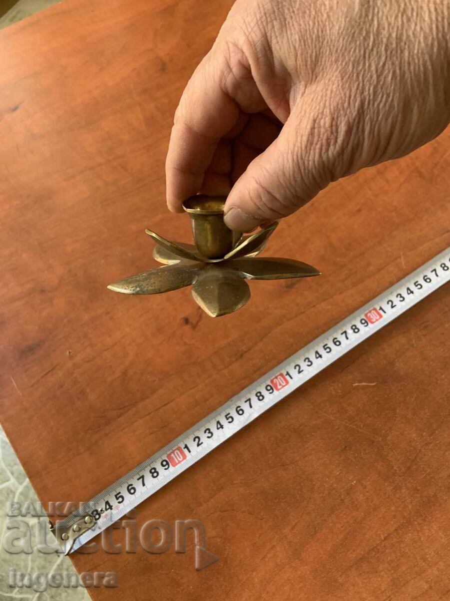 SFEȘNIC METAL BRONZ ALAMĂ - 135 GRAME - 5