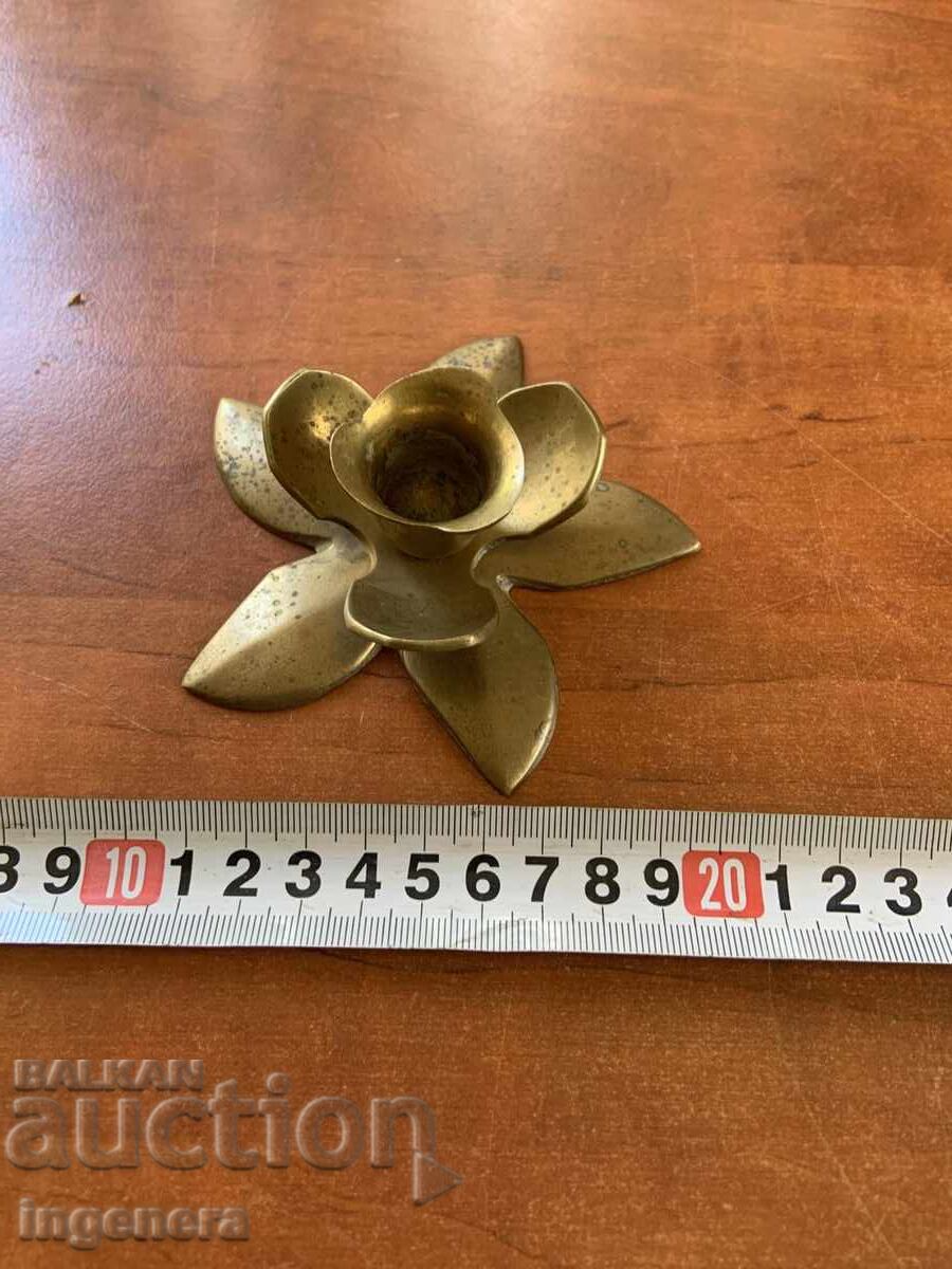 SFEȘNIC METAL BRONZ ALAMĂ - 135 GRAME