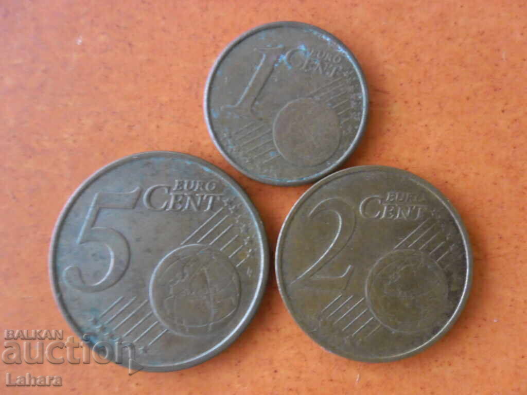 1, 2 και 5 λεπτά 2009 Ελλάδα με τιμή € 0.01 | 0.02 BGN