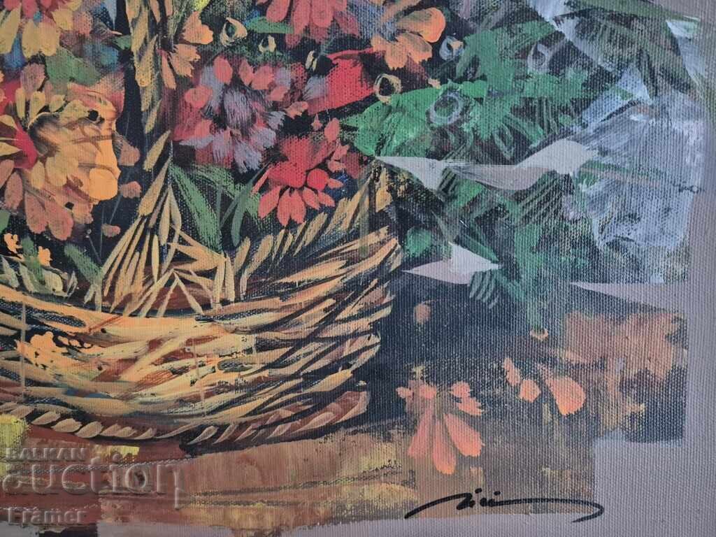 Licitație Yordan Yordanov Natură moartă Flori circa 2005. Culori de ulei