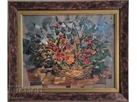 Yordan Yordanov Natură moartă Flori circa 2005. Culori de ulei