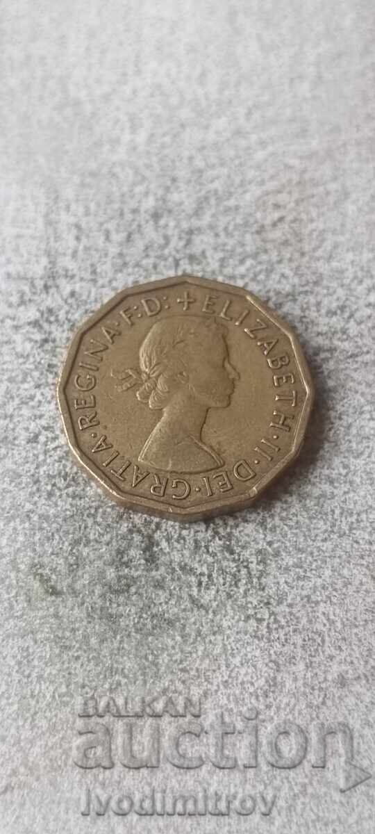 Great Britain 3 pence 1961 with price € 1.36 | 2.66 BGN