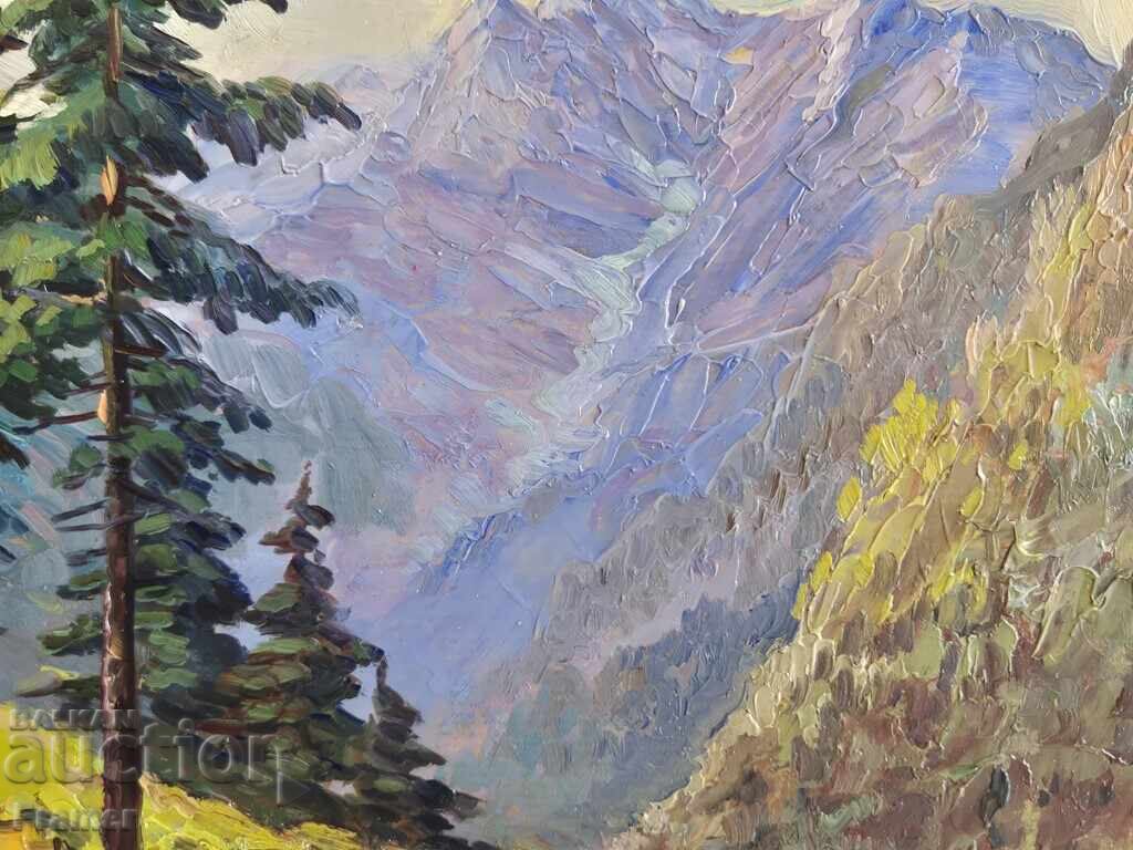 Tablou Elka Popova din Pipin anii 1940, pictură în ulei - 6