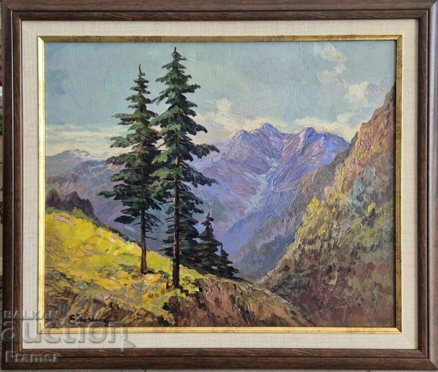 Tablou Elka Popova din Pipin anii 1940, pictură în ulei