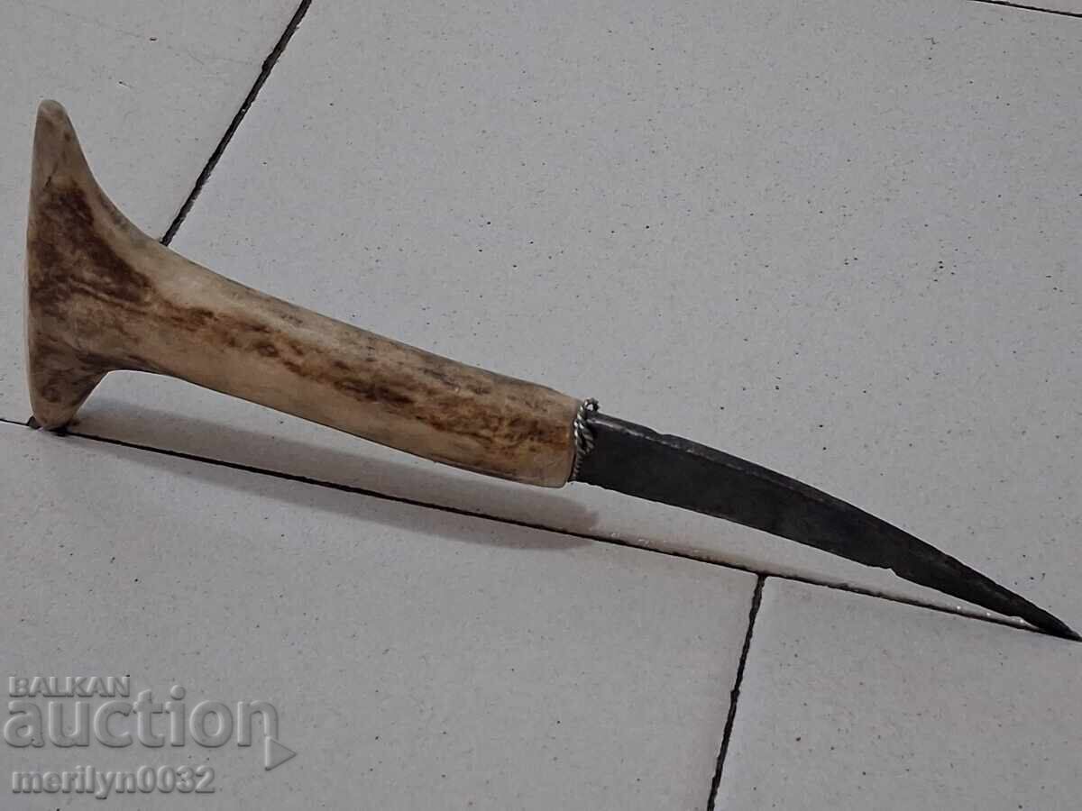 Livrarea Cuțit de cioban fără teacă, plăsele din corn de cerb, camă, akulak Livrarea Cuțit de cioban fără teacă, plăsele din corn de cerb, camă, akulak