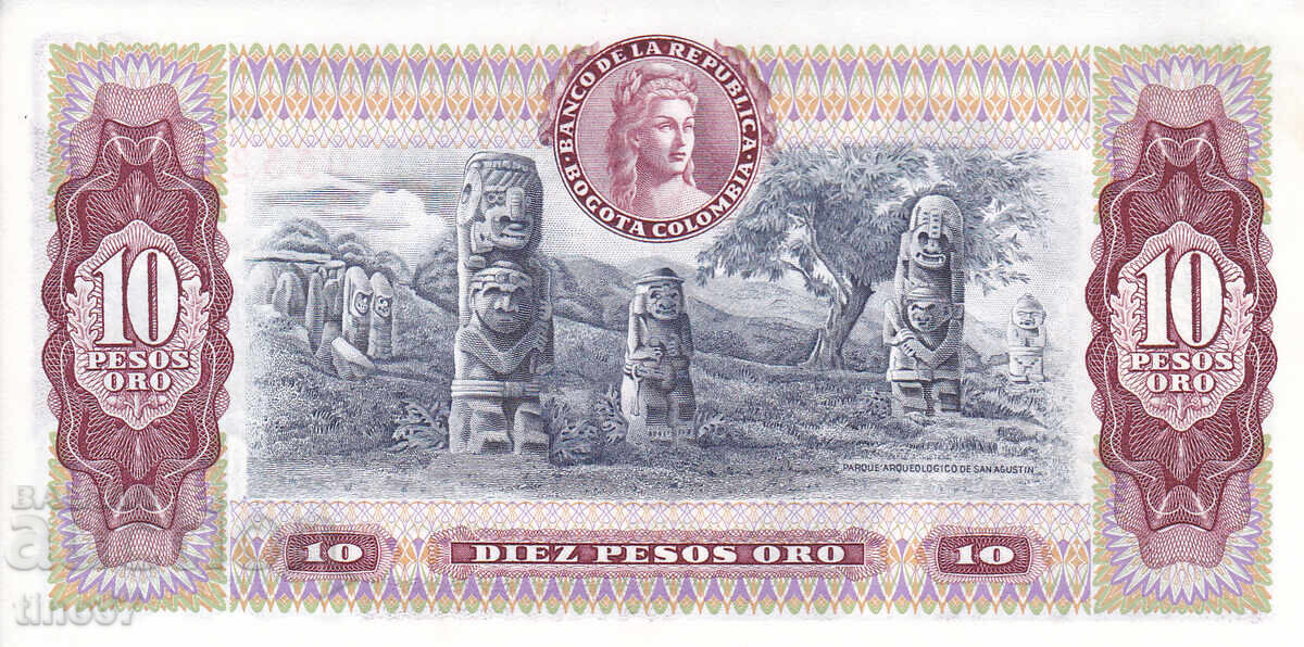 Δημοπρασία tino37- ΚΟΛΟΜΒΙΑ - 10 PESOS ORO - 1980 - UNC