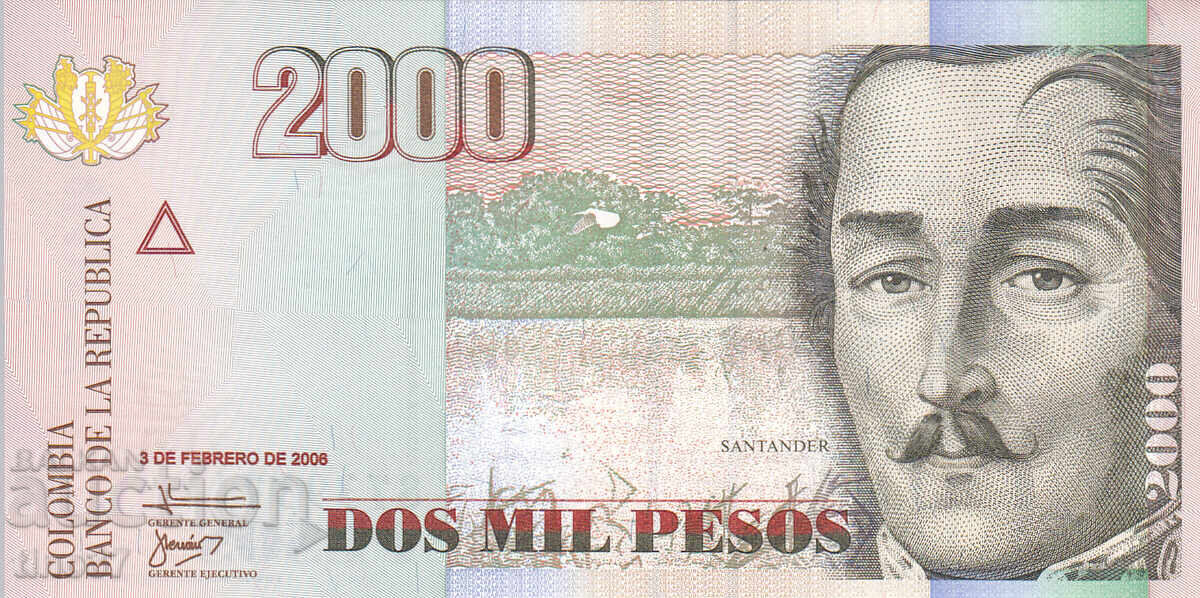 tino37 - COLOMBIA - 2000 PESOS - 2006 - UNC with price € 4.30 | 8.41 BGN