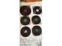 Discuri vechi din bachelită pentru gramofon cu manivelă - 6 bucăți