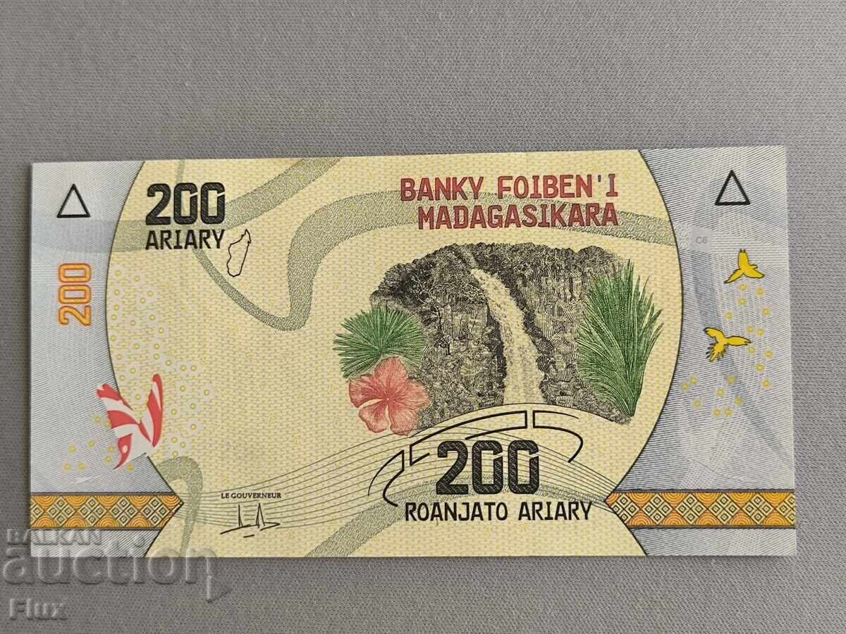 Bancnotă - Madagascar - 200 ariary UNC | 2017 Bancnotă - Madagascar - 200 ariary UNC | 2017