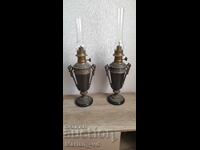 Стари  френски газови лампи - 2 броя