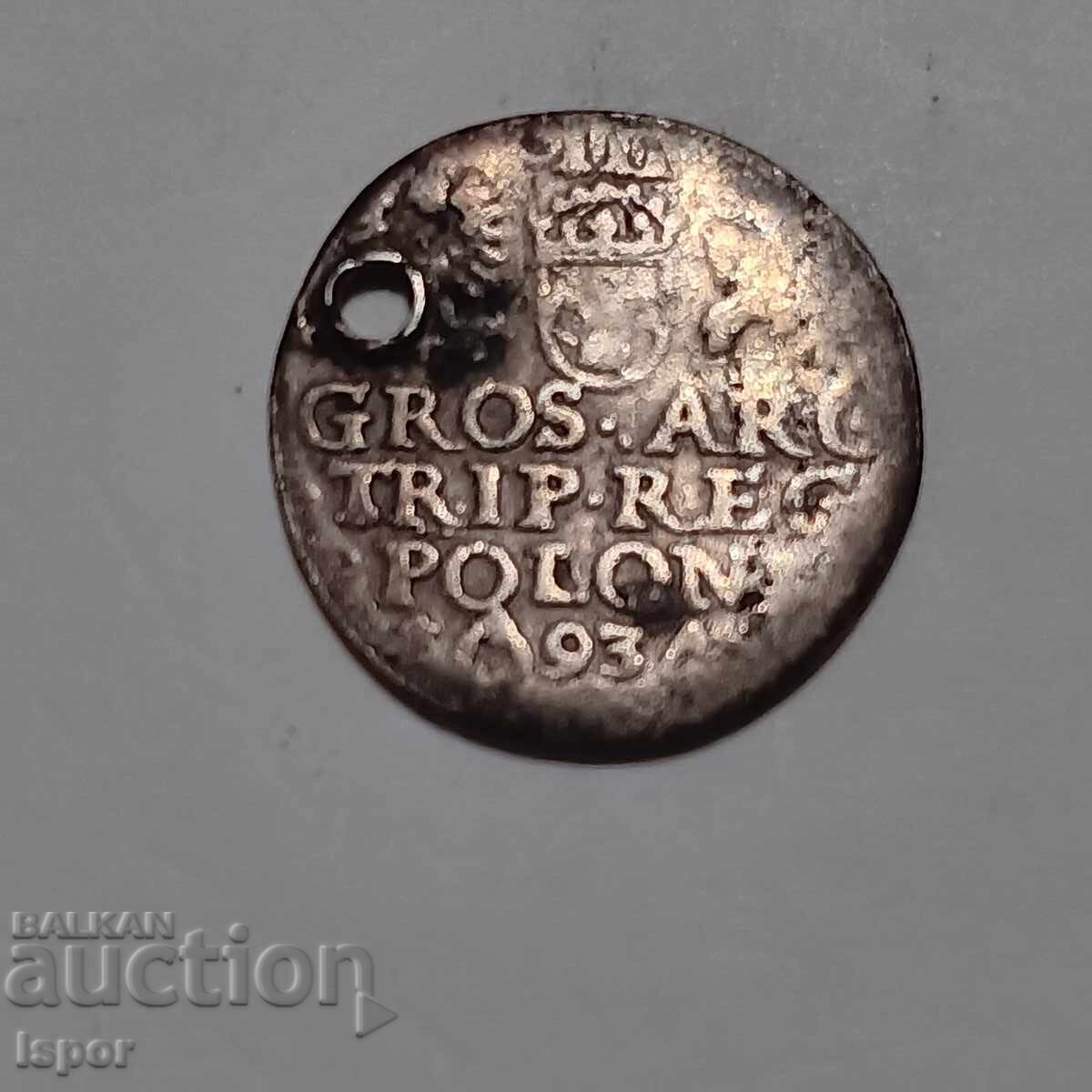 3 groși Sigismund al III-lea 1587-1632 argint