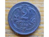 2 Halers 1893 - Αυστρία