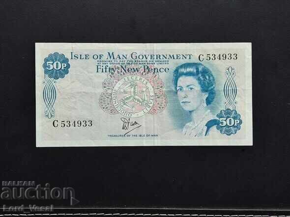 50 Pence ND (1979) W. Dawson Isle of Man 50 Pence ND (1979) W. Dawson Isle of Man