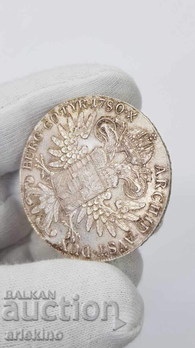 Παλαιό Ασημένιο Νόμισμα - Τάληρο 1780 - Μαρία Θηρεσία - 6 Παλαιό Ασημένιο Νόμισμα - Τάληρο 1780 - Μαρία Θηρεσία - 6