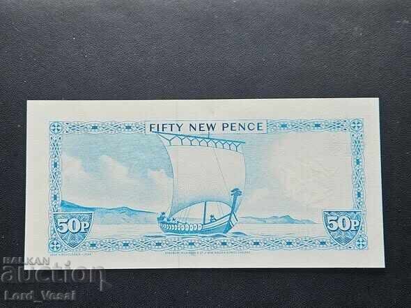 50 Pence ND (1979) W. Dawson Isle of Man with price € 33.00 | 64.54 BGN